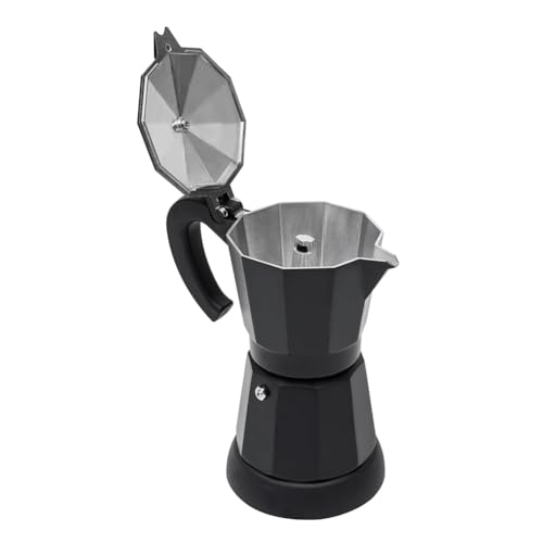 Kueohse Cafetera eléctrica para 6 tazas - 300 ml Cafetera eléctrica de aluminio, cafetera espresso moca, cafetera expreso de la UE