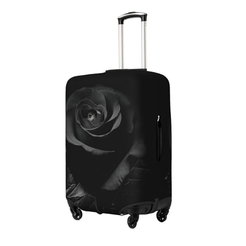 Black Rose Travel Luggage Cover Fits 18-32 Inch Luggage, Elastic Suitcase Cover Protector with Concealed Zipper for Wheeled Suitcase Travel Accessories2