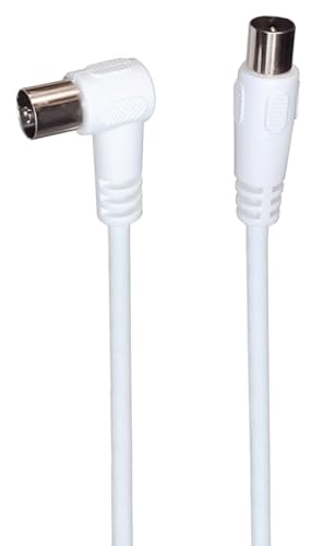 Miniatura 3 de Premiumcord Cable De Antena Coaxial Tv 15m, 75 Ohm, Iec Macho A Hembra 90 , Apantallado - Para Dvb-C, Dvb-T T2, 4k Uhd 2160p, Full Hd 1080p 3d, Color Blanco