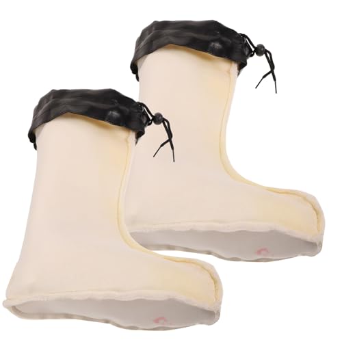GALPADA Forros para Botas de Lluvia Mujer, Calcetines Altos Desmontables Interior de Peluche Grueso, Forros Cálidos para Botas de Goma, Protección Térmica para Invierno, Uso Outdoor