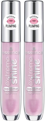 Image of Essence extreme shine volume lipgloss 102 Sweet Dreams, lip gloss, pink, high shine, non-sticky feel, comfortable feel, 5 ml (Pack of 2)