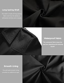 Wantdo Women's Double-Breasted Trench Coat with Belt