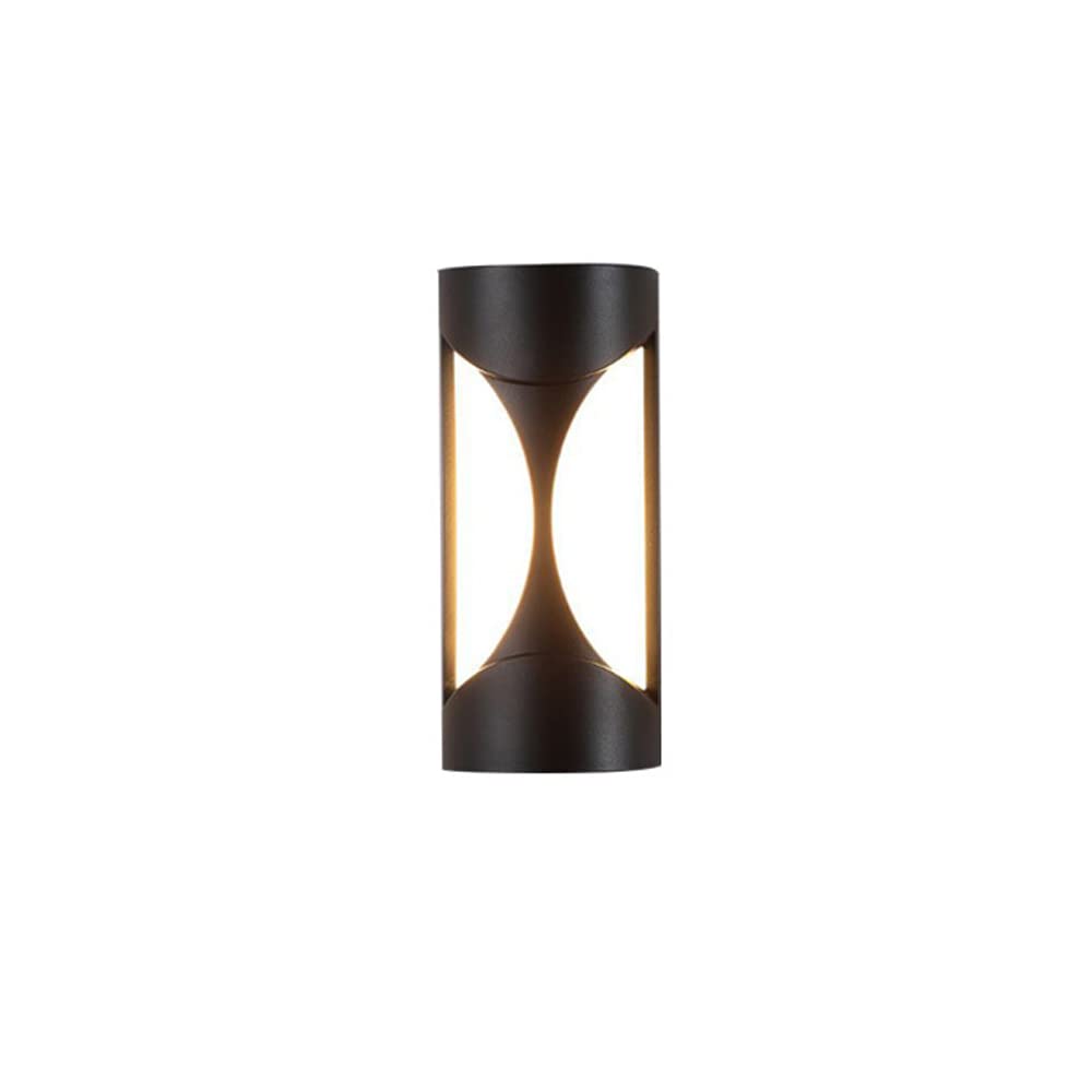Applique Murale Extérieure Anti-Rouille Luminaire Étanche IP65 LED Noir pour Entrée Durable
