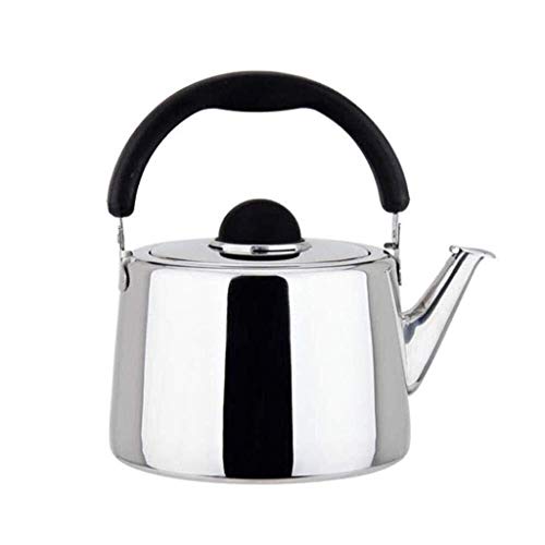 Teekanne, großes Edelstahl Pfeifgas für Induktionskochfelder Küche Camping Herd Restaurants, für Zuhause, Büro, Outdoor
