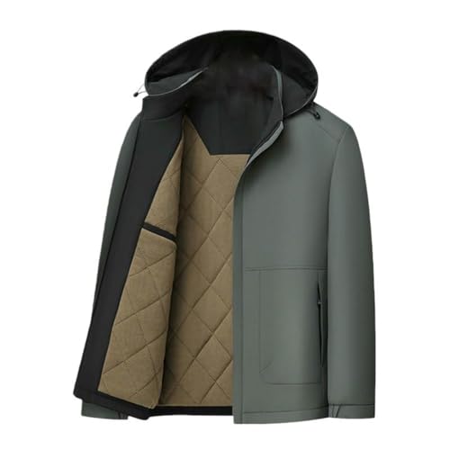 Manteau chaud à capuche pour homme veste d'hiver médiévale look business et décontracté