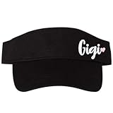 Women's Custom Name Adjustable Visor, Gigi Mimi Nana Meemaw Yaya, Nickname, Custom Text, Embroidered