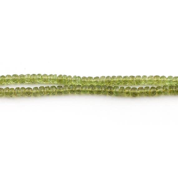 Peridot roundel beads 5mm-6mm de 8 inches pour création de bijoux faits main SB3566