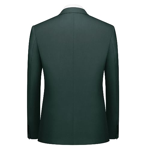 Image of Cooper & Nelson Men's Suit Slim Fit, 3 Piece Suits for Men, One Button Solid Jacket Vest Pants with Tie, Tuxedo Set