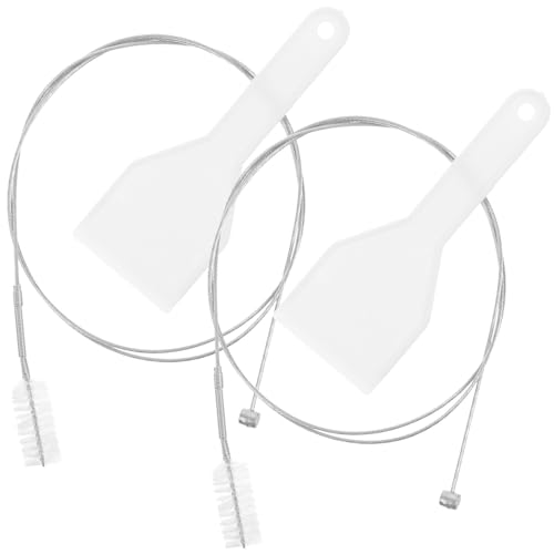 DEARMAMY Herramienta para Limpiar Orificios de Drenaje y Eliminar Obstrucciones en Congeladores, Incluye Cepillo y Accesorios Plásticos Resistentes para Uso Doméstico