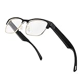 Smart Glasses, Bluetooth Audio Glasses for Men Women,Wireless Headphone Glasses with Speaker, Voice Control,HD Voice Calling,Anti-Blue Light Lenses,Magnetic Charging,Unisex