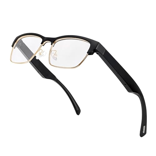 Smart Glasses, Bluetooth Audio Glasses for Men Women,Wireless Headphone Glasses with Speaker, Voice Control,HD Voice Calling,Anti-Blue Light Lenses,Magnetic Charging,Unisex