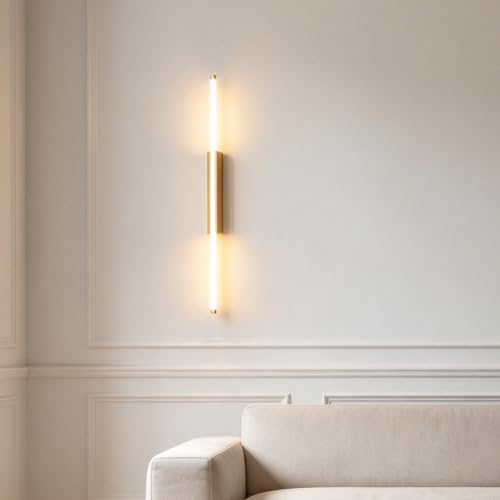 Iluminación para sala de estar moderna con apliques de pared modernos largos de 40cm 6
