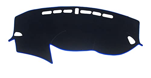 Tapis couverture tableau bord voiture finition haut de gamme pour Hyundai Tucson TL bleu