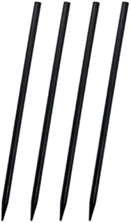 Wood Hair Sticks Penta Angel 4Pcs Vintage Wooden Hair Chopstick Pencil Long Hairpin Clips Accessory for Women Girls Thick Curly Hair Bun Holder Hairstyle Decor (Black)