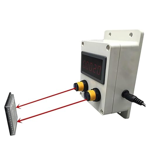 Contatore Digitale, contatore elettronico bidirezionale a 5 cifre con 2 sensori e Raggio di rilevamento di 3 Metri per parchi, supermercati e Negozi.,
