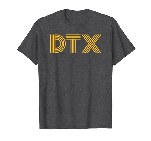 Photo de DTX Dallas TX Design linéaire rétro T-Shirt