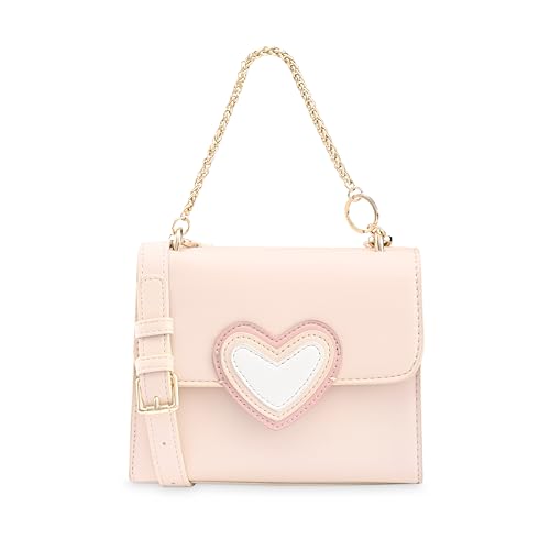 Image of Fastrack HeartPop Sling, Made with High-Quality Faux Leather, Versatile and Durable Design, Gold Metal Accents, Setachable Sling Strap