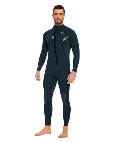 Seaskin Wetsuits for Mens 2mm Front Zip Full Body Diving Suits