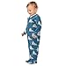 Emelivor Walrus Animal Blue Baby Newborn Pajamas Outfits Long Sleeve Footed Romper Pjs for Boys Girls