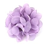 Alto: 7cm Flore de tela con broche \'Clara\'-Para decoración (Lila)