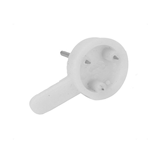 Image of uxcell Photo Frame Plastic Wall Hook Seamless Nail White 25mmx14.5mm 50pcs
