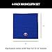 Northwest New York Islanders NHL Team Logo Wash Cloth 4 Pack 12 x 12 Inches