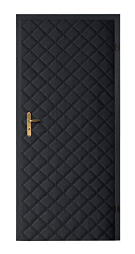 Türverkleidung Türpolsterung Schallschutz Wärmedämmung Tür Reparatur für Innentüren Farbe schwarz gesteppt Neu 08 Cover
