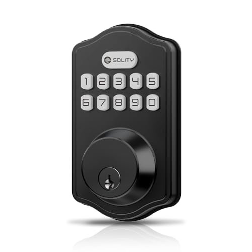 Solity Smart Digital Electronic Deadbolt Door Lock, Keyless...