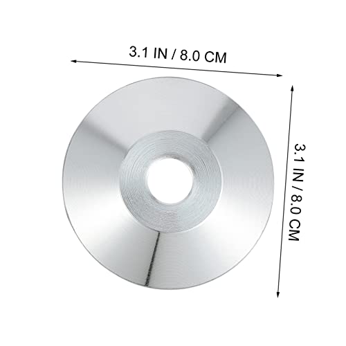 Base de altavoz de acero al carbono Uonlytech, soportes antivibración grises, pack de 4 5