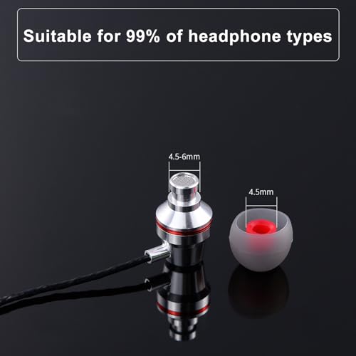 Zhtulck Ear Bud Rubber Tips, 36 Pcs Earbud Replacement Tips, Replacement Earbud Tips with Excellent Noise Isolation and Comfort, Ear Bud Replacement tip, 3 Color, S/M/L - image 4