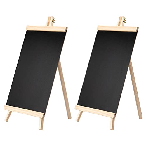 Pizarras de madera negras para mesa IMIKEYA reutilizables en pack de 2 unidades