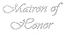 Matron of Honor Clear Rhinestone Iron on Hotfix Transfer Bling DIY
