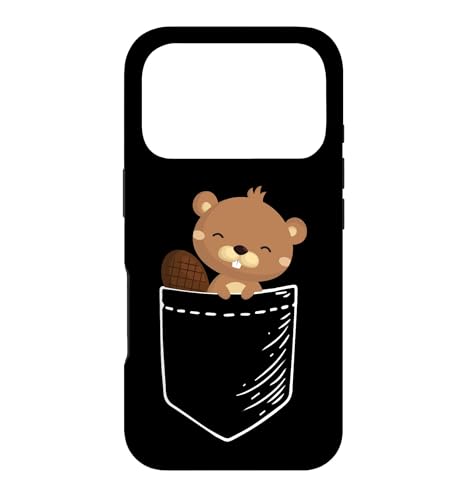 Cute Kawaii Kids Boys Girls Pocket Beaver Lover �X�}�z�P�[�X iPhone 17 Pro �p