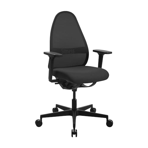 TOPSTAR | Bürostuhl Soft SITNESS Art | Synchronmechanik | mit Armlehnen | schwarz