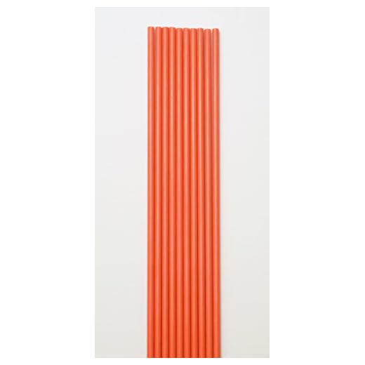 Driveway Marker, Snow Stakes, Plow Stakes, 1/4" Diameter x 48", Fiberglass, Orange, 12 Pack