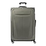 Travelpro Maxlite 5 Softside Expandable Luggage with 4 Spinner Wheels, Lightweight Suitcase, Men and Women, Slate Green, Checked-Large 29-Inch