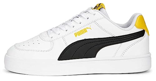 Little Kid's Puma Caven Puma White/Puma Black/Yellow (382057 14) - 11