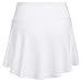adidas Girls' 3-Stripe Flounce Knit Skorts Tennis Skirt, White/White