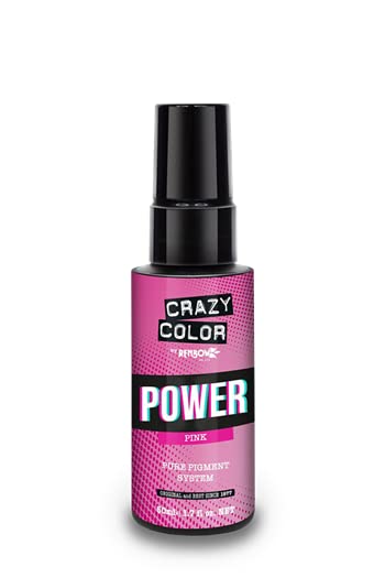 CRAZY COLOR - TINTE Crazy Color Pure Pigment Power Pink 50ML, Negro, Estandar