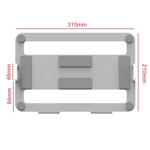 Support double moniteur en finition argentée avec plateau pour ordinateur portable