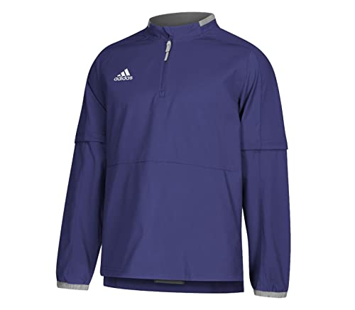 Veste de Baseball adidas Fielder's Choice 2.0 Violette et Grise pour Homme en Taille S