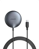Anker MagGo magnetisches kabelloses Ladegerät (Pad), MagSafe kompatibel, 15W schnelles Ladegerät...