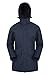 Mountain Warehouse Veste imperméable Glacial pour Femme - Manteau de Pluie Chaud et Respirant avec Coutures étanches et Capuche Amovible - Idéal pour la Marche Bleu Foncé 38