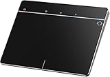 Wireless Multi-touch Gesture Touchpad, Mylar Glass Surface & Aluminum Base, Rechargeable seamless trackpad Compatible with Windows 10/11(not for Mac) Laptops/Desktops