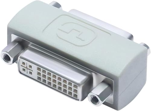 Image of ETZIN DVI Adapter Female to Female, DVi-I to DV-I Coupler to Extend Monitor Cable Compatible with PC Desktop Computer Monitor Projector EPL-1393CC