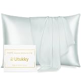 Utukky 枕カバー シルク枕カバー【TVで紹介】50×70cm シルク100％枕カバー 6Aランク 封筒式 両面用 シルクタイプ 封筒式 ピローケース 美髪・美肌 乾燥対策 静電気防止 お肌に優しい 抗菌防臭 寝具 1枚セット