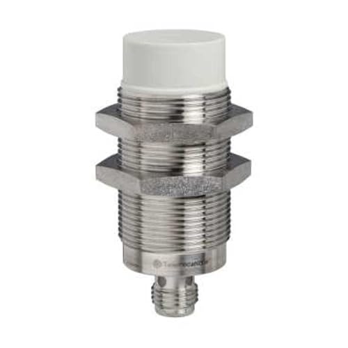 Telemecanique Sensors XS230SAMAU20 Inductive Proximity Sensor, Flush Mount, Stainless Steel 30-mm Barrel, Food & Beverage Application, 2-Wire AC/DC Wiring, PNP Input, NO Output, 1/2