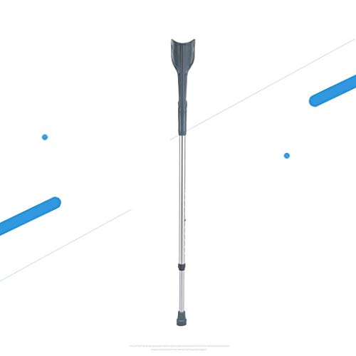 Muletas (pares), bastón para discapacitados, bastón liviano para las axilas, muletas ajustables, diseño de goma suave, resistente estándar y alto para adultos, comodidad para la muñeca, anti