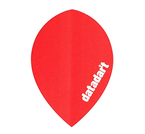 Datadart CMF 23 Lot de 5 ailettes de fléchettes en forme de poire Rouge Cover