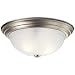 Kichler 8110NI Flush Mount 3-Light, Brushed Nickel